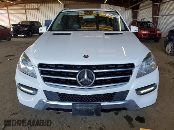 2015 Mercedes-Benz M with VIN 4JGDA5HB6FA452129, listed as a Copart auction lot 51082625 with 105,022 mi miles and Salvage Title. Bid and sale history available at carsss.com. Image 5.