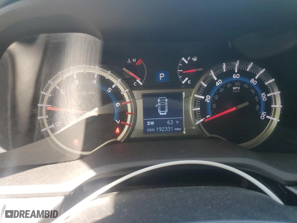 2014 Toyota 4Runner SR5 with VIN JTEZU5JR1E5067248, listed as a Copart auction lot 52190845 with 192,331 mi miles and Salvage Title. Bid and sale history available at carsss.com. Image 9.