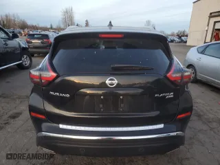 2020 Nissan Murano Platinum with VIN 5N1AZ2DS4LN147944, listed as a Copart auction lot 87850835 with 0 mi miles and Salvage Title. Bid and sale history available at carsss.com. Image 6.