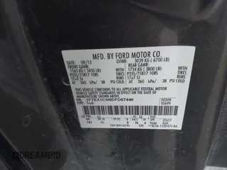 2013 Ford F-150 XL with VIN 1FTEX1CM8DFD67446, listed as a IAAI auction lot 41891784 with 159,909 mi miles and . Bid and sale history available at DreamBid. Image 9.