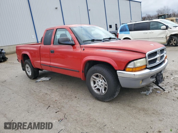 2003 Dodge Dakota SLT with VIN 1D7HL42N93S105421, listed as a Copart auction lot 83088264 with 210,194 mi miles and Salvage Title. Bid and sale history available at carsss.com. Image 4.