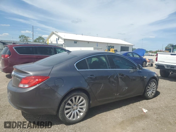 2011 Buick Regal CXL RL1 with VIN W04GN5EC3B1084595, listed as a Copart auction lot 57795975 with 110,697 mi miles and Salvage title. Bid and sale history available at DreamBid. Image 3.