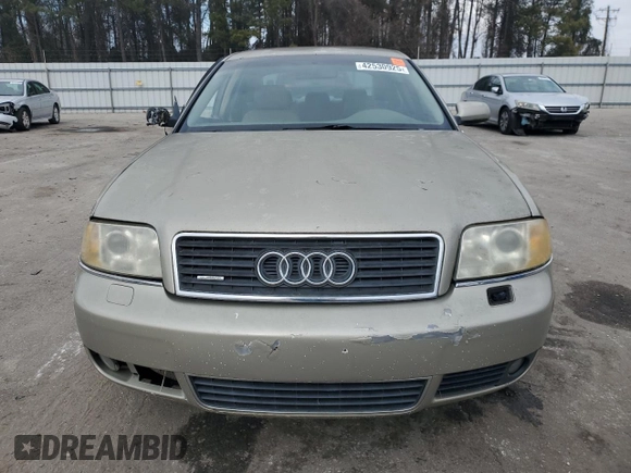 2004 Audi A6 3.0L with VIN WAULT64B64N049177, listed as a Copart auction lot 42530925 with 208,001 mi miles and Salvage Title. Bid and sale history available at carsss.com. Image 5.