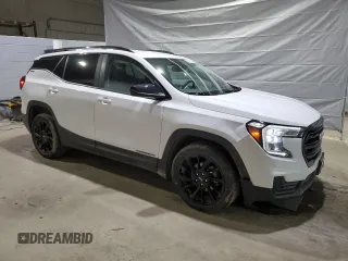 2024 GMC Terrain SLE z VIN 3GKALMEG7RL141287, wystawiony jako Copart lot #51591125 z przebiegiem 25 241 mil mil oraz Szkoda całkowita • Salvage title. Historia ofert i sprzedaży dostępna na DreamBid. Obrazek 4.