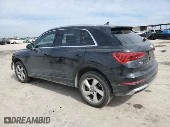 2019 Audi Q3 Premium with VIN WA1AECF32K1087187, listed as a Copart auction lot 46514835 with 49,866 mi miles and Salvage Title. Bid and sale history available at carsss.com. Image 2.