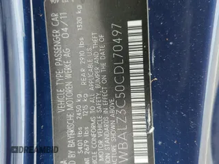 2012 BMW 6 Series 650i z VIN WBALZ3C50CDL70497, wystawiony jako Copart lot #82409164 z przebiegiem 17 982 mil mil oraz Szkoda całkowita • Salvage title. Historia ofert i sprzedaży dostępna na DreamBid. Obrazek 12.