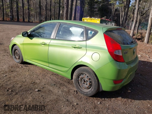 2013 Hyundai Accent GS with VIN KMHCT5AE3DU111034, listed as a IAAI auction lot 41479109 with 191,059 mi miles and . Bid and sale history available at DreamBid. Image 3.