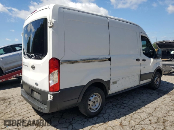 2017 Ford Transit Cargo with VIN 1FTYE1CM3HKA56393, listed as a Copart auction lot 57394885 with 104,350 mi miles and Salvage title. Bid and sale history available at DreamBid. Image 3.