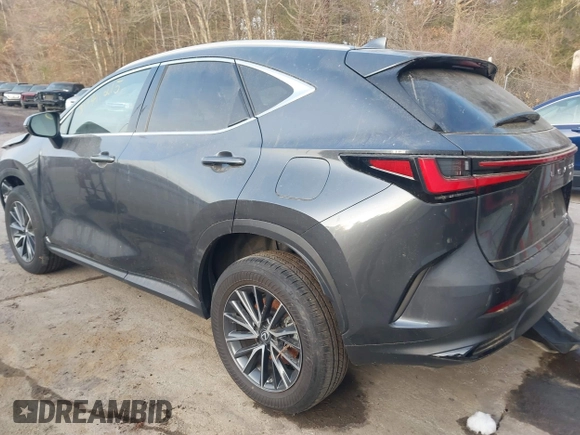 2022 Lexus NX with VIN 2T2GGCEZ4NC006265, listed as a IAAI auction lot 39411215 with 5,481 mi miles. Bid and sale history available at carsss.com. Image 3.