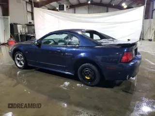 2001 Ford Mustang GT Deluxe with VIN 1FAFP42X61F186011, listed as a Copart auction lot 43812845 with 96,864 mi miles and Salvage Title. Bid and sale history available at carsss.com. Image 2.
