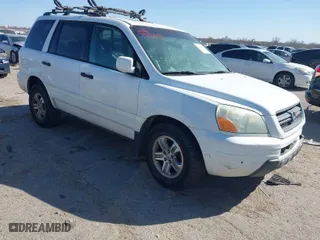 2005 Honda Pilot EX-L with NAVI with VIN 2HKYF18775H571312, listed as a IAAI auction lot 41830609 with 297,923 mi miles. Bid and sale history available at carsss.com. Image 1.