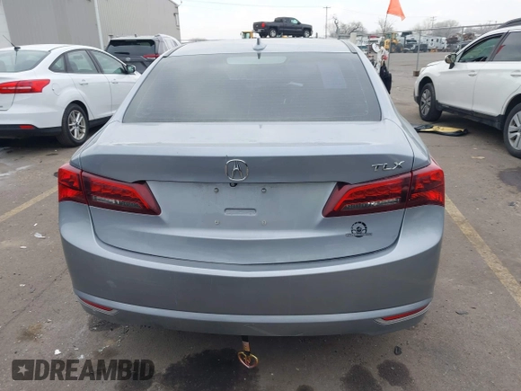 2015 Acura TLX with VIN 19UUB1F3XFA006489, listed as a IAAI auction lot 41352507 with 121,710 mi miles. Bid and sale history available at carsss.com. Image 16.