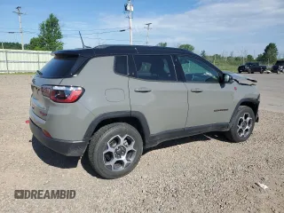 2022 Jeep Compass Trailhawk с VIN 3C4NJDDB6NT203698, выставлен на аукционе Copart как лот 62404365 с пробегом 15 340 миль миль и Списание • Salvage title. История ставок и продаж доступна на DreamBid. Изображение 3.
