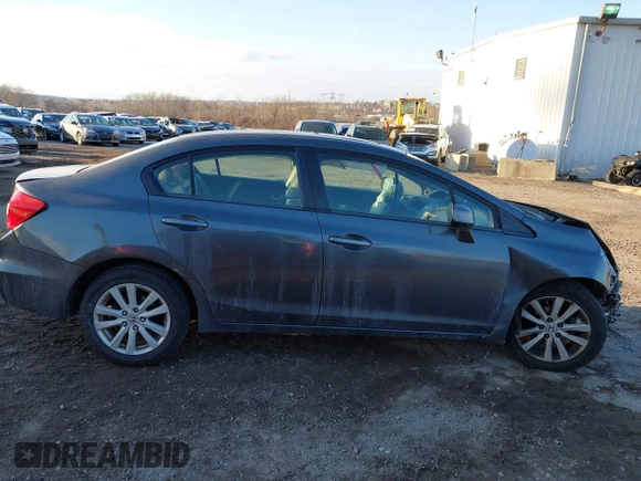 2012 Honda Civic EX-L with VIN 2HGFB2F9XCH587038, listed as a IAAI auction lot 41337259 with 114,520 mi miles and . Bid and sale history available at DreamBid. Image 14.