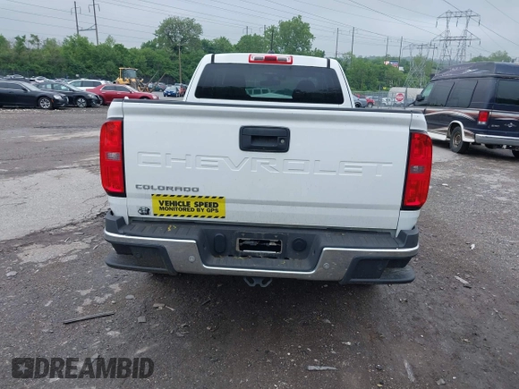 2021 Chevrolet Colorado 2WD Work Truck with VIN 1GCHSBEA9M1104836, listed as a IAAI auction lot 42273670 with 60,646 mi miles and . Bid and sale history available at DreamBid. Image 17.