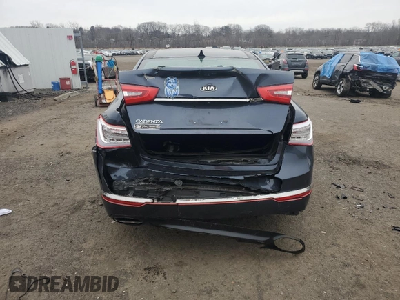 2014 Kia Cadenza Premium with VIN KNALN4D78E5124361, listed as a Copart auction lot 86970534 with 183,228 mi miles and Salvage Title. Bid and sale history available at carsss.com. Image 6.