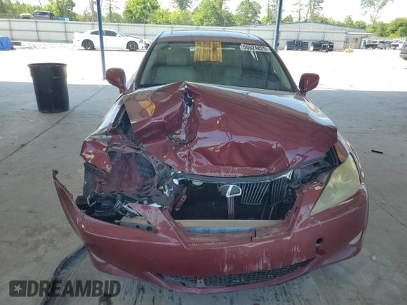 2007 Lexus IS 250 z VIN JTHBK262275040812, wystawiony jako Copart lot #55524825 z przebiegiem 202 141 mil mil oraz Szkoda całkowita • Salvage title. Historia ofert i sprzedaży dostępna na DreamBid. Obrazek 5.