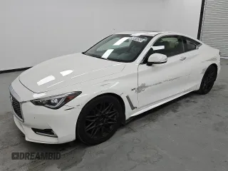 2017 Infiniti Q60 2.0t with VIN JN1CV7ELXHM320296, listed as a Copart auction lot 49818345 with 128,490 mi miles and Clean Title. Bid and sale history available at DreamBid. Image 1.