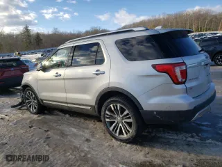 2017 Ford Explorer Platinum with VIN 1FM5K8HT9HGE17225, listed as a Copart auction lot 44321205 with 95,014 mi miles and Salvage Title. Bid and sale history available at carsss.com. Image 2.
