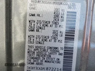 2023 Nissan Rogue SL with VIN 5N1BT3CA1PC872214, listed as a Copart auction lot 51305665 with 12,575 mi miles and Non Repairable. Bid and sale history available at carsss.com. Image 15.