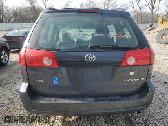 2008 Toyota Sienna CE with VIN 5TDZK23CX8S156932, listed as a Copart auction lot 53393215 with 208,657 mi miles and Non Repairable. Bid and sale history available at carsss.com. Image 6.
