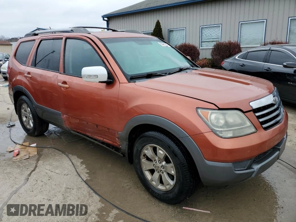 2009 Kia Borrego EX with VIN KNDJJ741895027086, listed as a Copart auction lot 85491544 with 193,155 mi miles and Non Repairable. Bid and sale history available at DreamBid. Image 4.