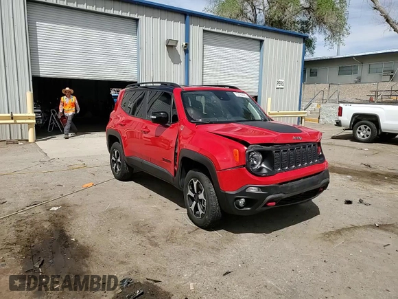 2022 Jeep Renegade Trailhawk z VIN ZACNJDC11NPN99956, wystawiony jako Copart lot #53164425 z przebiegiem 20 001 mil mil oraz Szkoda całkowita • Salvage title. Historia ofert i sprzedaży dostępna na DreamBid. Obrazek 13.