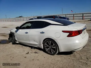 2017 Nissan Maxima Platinum with VIN 1N4AA6APXHC413205, listed as a Copart auction lot 43948945 with 0 mi miles and Salvage Title. Bid and sale history available at carsss.com. Image 2.