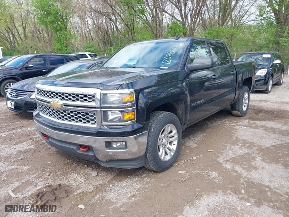 2014 Chevrolet Silverado 1500 LT with VIN 3GCUKREC9EG552568, listed as a IAAI auction lot 42088603 with 278,631 mi miles. Bid and sale history available at carsss.com. Image 2.