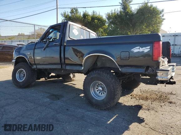 1996 Ford F-150 with VIN 1FTEF14N8TLB78600, listed as a Copart auction lot 74796314 with Not provided miles and Salvage title. Bid and sale history available at DreamBid. Image 2.