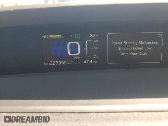 2016 Toyota Prius Four with VIN JTDKARFUXG3013853, listed as a Copart auction lot 55043075 with 227,999 mi miles and Clean Title. Bid and sale history available at carsss.com. Image 9.