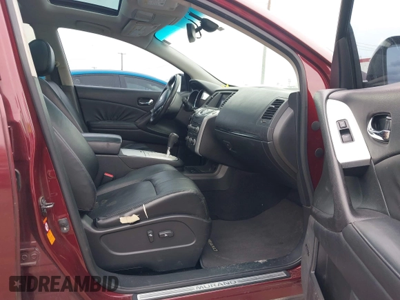 2009 Nissan Murano SL with VIN JN8AZ18WX9W132934, listed as a IAAI auction lot 41891283 with Not Provided miles and . Bid and sale history available at DreamBid. Image 5.