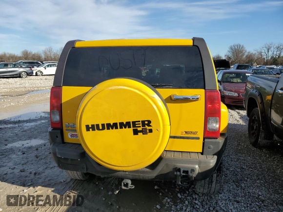 2007 Hummer H3 SUV with VIN 5GTDN13EX78196906, listed as a Copart auction lot 84805334 with 224,002 mi miles and Salvage Title. Bid and sale history available at DreamBid. Image 6.