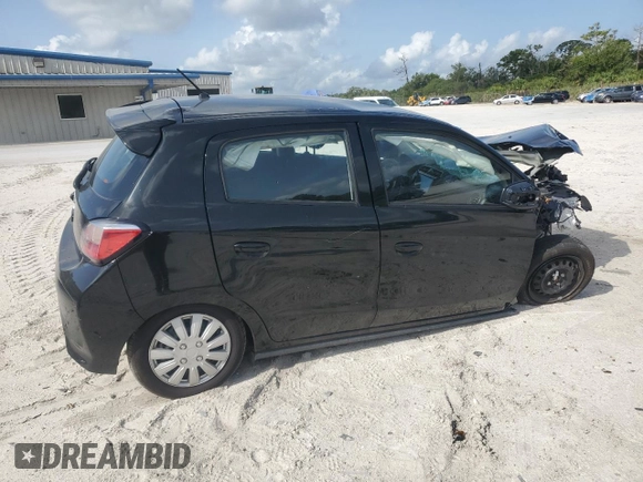 2021 Mitsubishi Mirage ES with VIN ML32AUHJ6MH012612, listed as a Copart auction lot 60129265 with 62,846 mi miles and Non repairable. Bid and sale history available at DreamBid. Image 3.