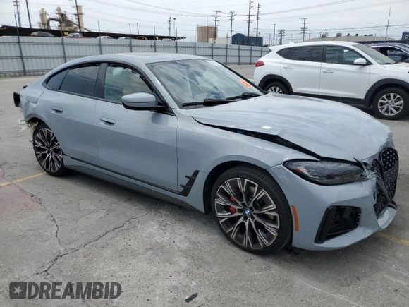 2022 BMW 4 Series 430i with VIN WBA63AV00NFM54895, listed as a Copart auction lot 59437215 with Not provided miles and Salvage title. Bid and sale history available at DreamBid. Image 4.