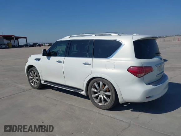 2012 Infiniti QX56 8-passenger with VIN JN8AZ2ND8C9715811, listed as a IAAI auction lot 41619315 with 198,187 mi miles and . Bid and sale history available at DreamBid. Image 14.