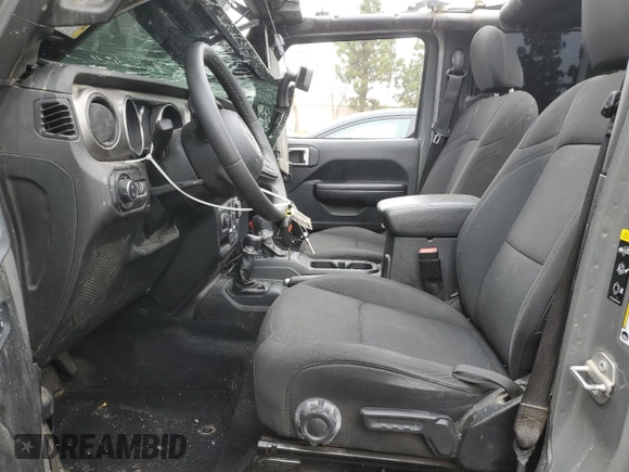 2020 Jeep Gladiator Sport S z VIN 1C6HJTAG6LL193553, wystawiony jako Copart lot #55638915 z przebiegiem 84 600 mil mil oraz Szkoda całkowita • Salvage title. Historia ofert i sprzedaży dostępna na DreamBid. Obrazek 7.