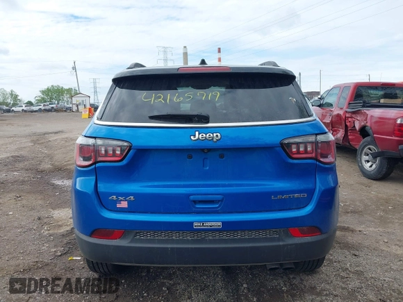 2019 Jeep Compass Limited с VIN 3C4NJDCBXKT647860, выставлен на аукционе IAAI как лот 42165719 с пробегом 82 860 миль миль и . История ставок и продаж доступна на DreamBid. Изображение 16.