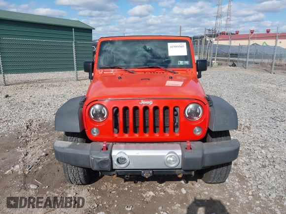 2015 Jeep Wrangler Sport with VIN 1C4AJWAG7FL582721, listed as a IAAI auction lot 41989505 with 102,961 mi miles. Bid and sale history available at carsss.com. Image 12.