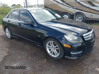 2012 Mercedes-Benz C 250 Sport with VIN WDDGF4HB6CR214135, listed as a IAAI auction lot 42295684 with 147,768 mi miles and . Bid and sale history available at DreamBid. Image 1.
