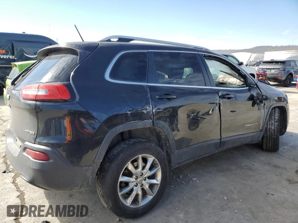 2014 Jeep Cherokee Limited with VIN 1C4PJMDB6EW159298, listed as a Copart auction lot 46536955 with Not Provided miles and Salvage Title. Bid and sale history available at DreamBid. Image 3.