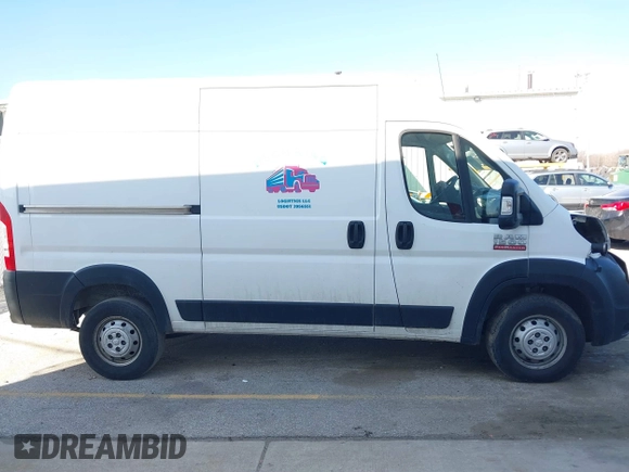 2020 Ram ProMaster Cargo with VIN 3C6TRVBG6LE114033, listed as a IAAI auction lot 41785590 with 116,981 mi miles and . Bid and sale history available at DreamBid. Image 14.