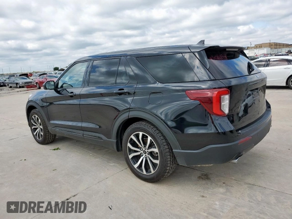 2022 Ford Explorer ST-Line with VIN 1FMSK7KH0NGB06232, listed as a Copart auction lot 55679435 with 52,499 mi miles and Salvage title. Bid and sale history available at DreamBid. Image 2.