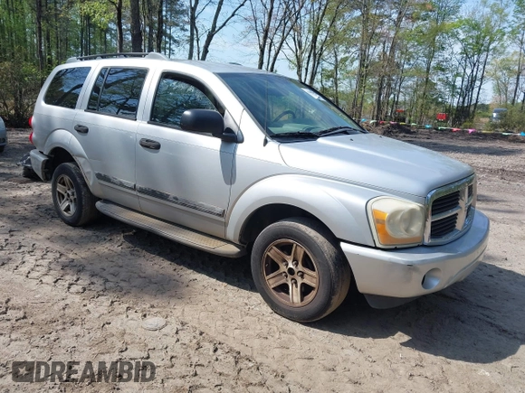 2005 Dodge Durango SLT with VIN 1D4HB48D55F590389, listed as a IAAI auction lot 41985742 with 233,226 mi miles and . Bid and sale history available at DreamBid. Image 1.