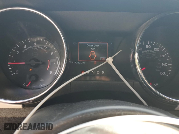 2016 Ford Mustang EcoBoost with VIN 1FA6P8TH7G5243748, listed as a Copart auction lot 58066825 with 117,262 mi miles and Salvage title. Bid and sale history available at DreamBid. Image 9.
