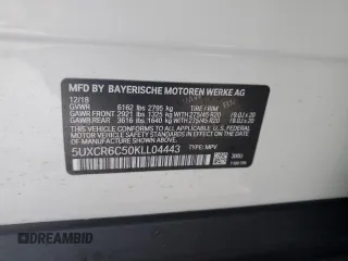 2019 BMW X5 xDrive40i with VIN 5UXCR6C50KLL04443, listed as a Copart auction lot 69102902 with 23,380 mi miles and Salvage Title. Bid and sale history available at carsss.com. Image 12.