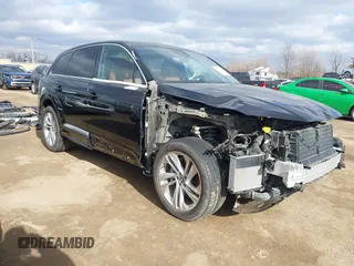 2020 Audi Q7 Premium with VIN WA1AXAF74LD011455, listed as a IAAI auction lot 41674599 with 37,561 mi miles. Bid and sale history available at carsss.com. Image 1.