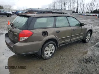 2009 Subaru Outback with VIN 4S4BP60C296319455, listed as a Copart auction lot 45603715 with 0 mi miles and Salvage Title. Bid and sale history available at carsss.com. Image 3.