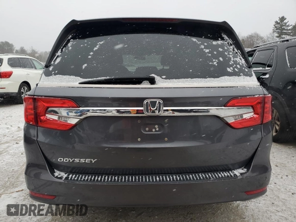 2018 Honda Odyssey LX with VIN 5FNRL6H28JB013928, listed as a Copart auction lot 87695025 with 194,390 mi miles and Salvage Title. Bid and sale history available at carsss.com. Image 6.