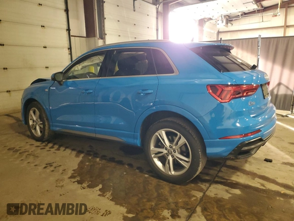 2020 Audi Q3 S line Prestige with VIN WA1FECF31L1030180, listed as a Copart auction lot 82638544 with 41,440 mi miles and Salvage Title. Bid and sale history available at carsss.com. Image 2.